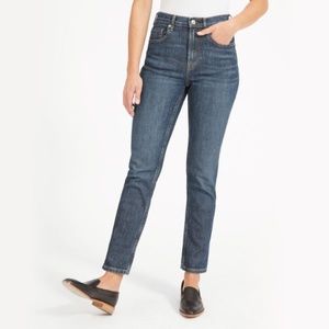 Everlane Cheeky Straight Jean with Raw Hem